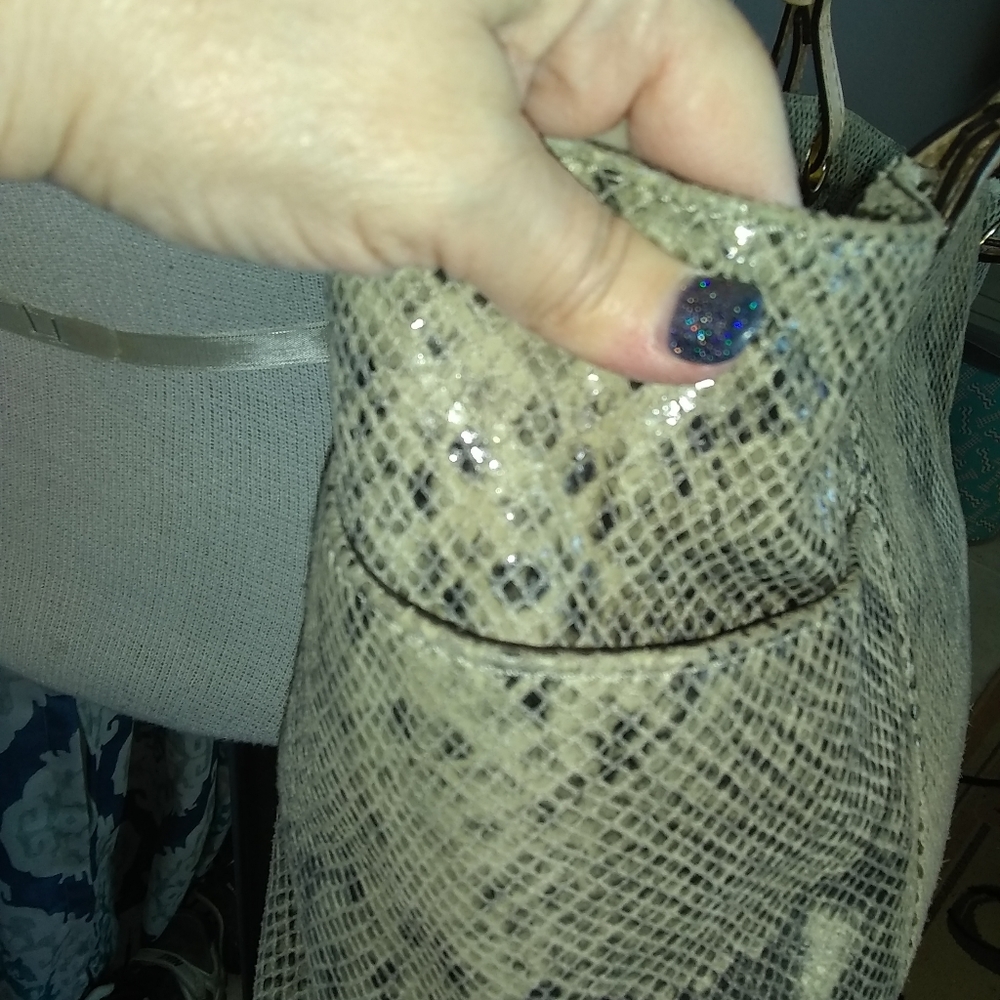 Michael Kors Python Tote, GUC - Picture 4 of 7